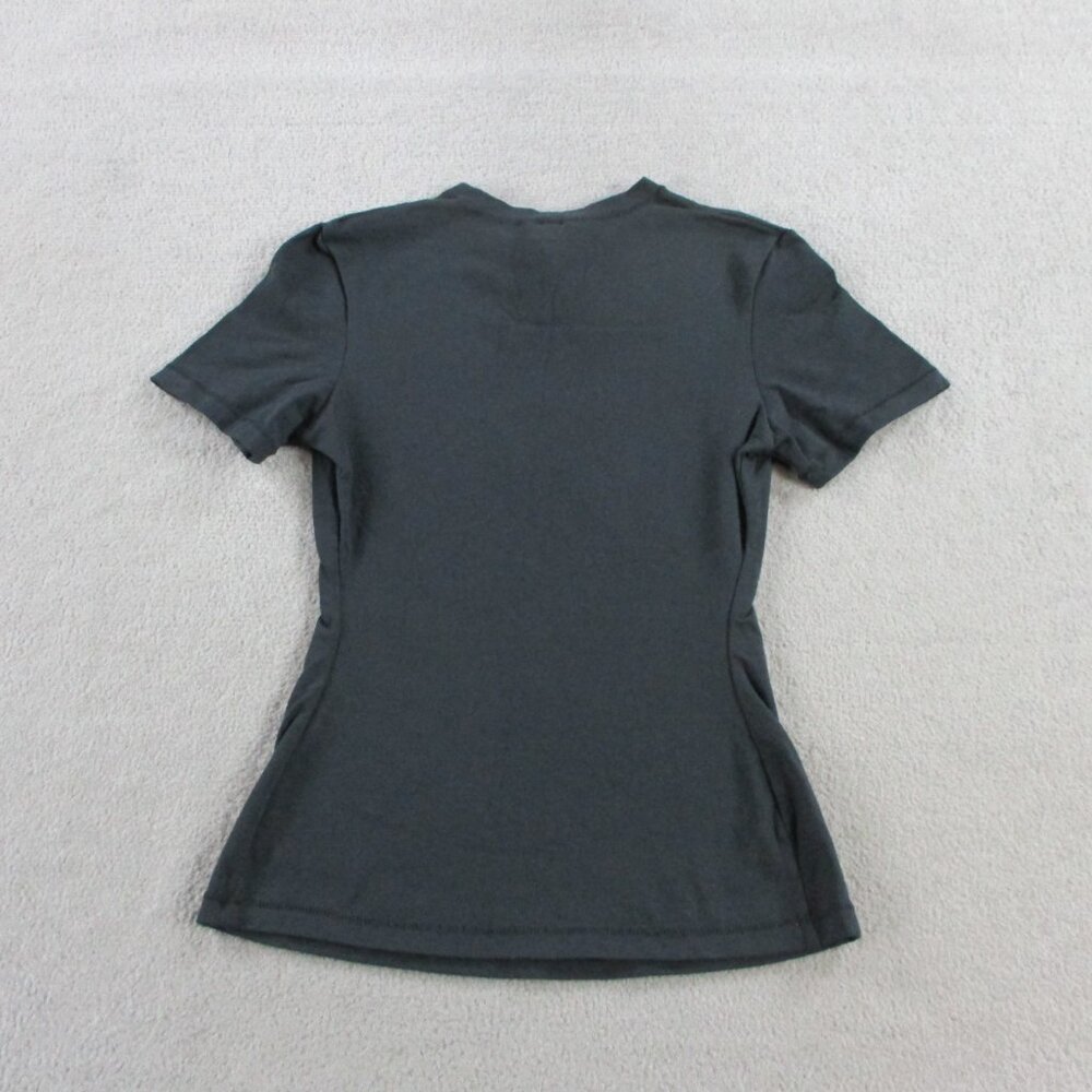 SKIMS Cotton Jersey T Shirt Womens XS Soot Black Crewneck Classic Casual Tee NWT - Picture 3 of 10